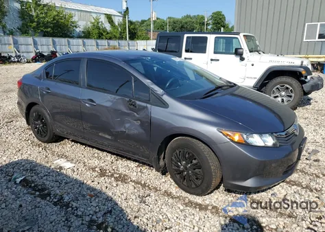 2012 Honda Civic Lx z USA, uszkodzony, nr VIN 19XFB2F54CE087397